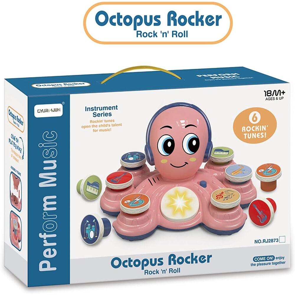 Baby Musical Toy - Pink Octopus Music - Educational Instrument - New
